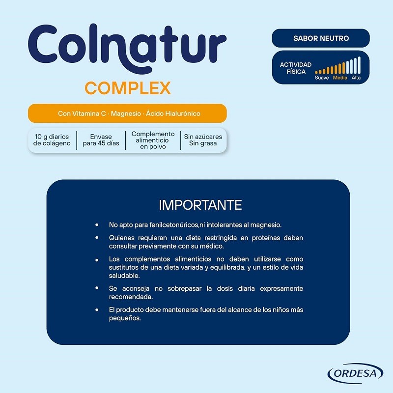 COLNATUR Complex Neutro Colágeno Soluble DUPLO 2x330g OFERTA UNIDADES LMITADAS-5