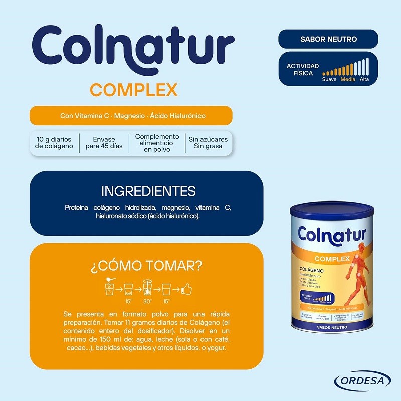 COLNATUR Complex Neutro Colágeno Soluble DUPLO 2x330g OFERTA UNIDADES LMITADAS-4