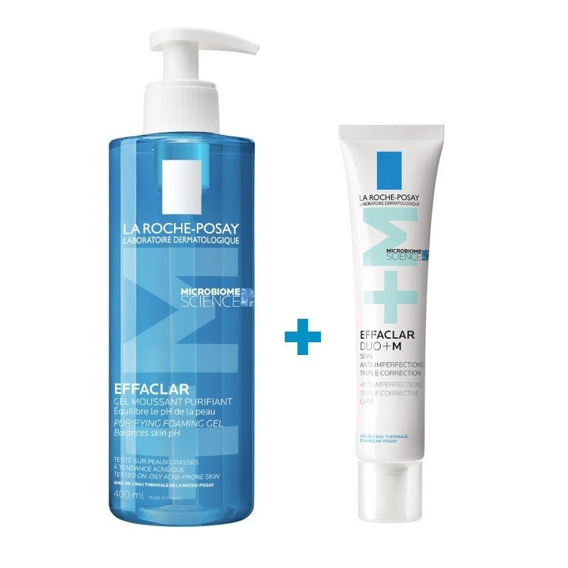 EFFACLAR Gel Limpiador Purificante +M (400ml) + Effaclar Duo +M (40ml)-1