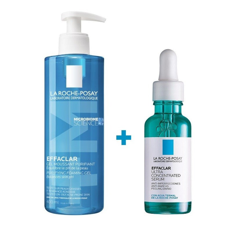 EFFACLAR Gel Limpiador Purificante +M (400ml) + Effaclar Sérum Ultra Concentrado 30ml-1