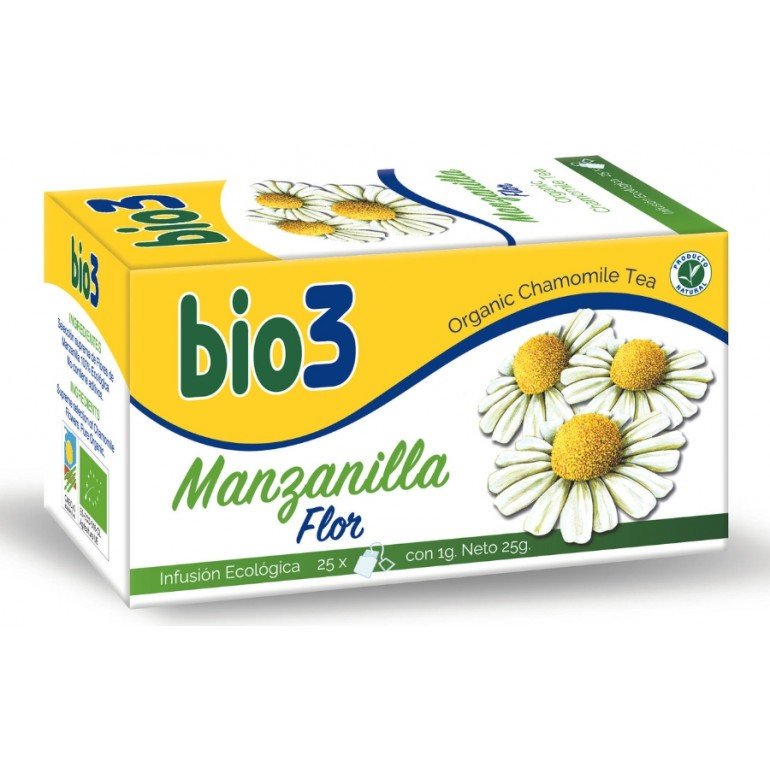 Bie3 Bio3 Manzanilla Flor Ecológica 25 filtros-1
