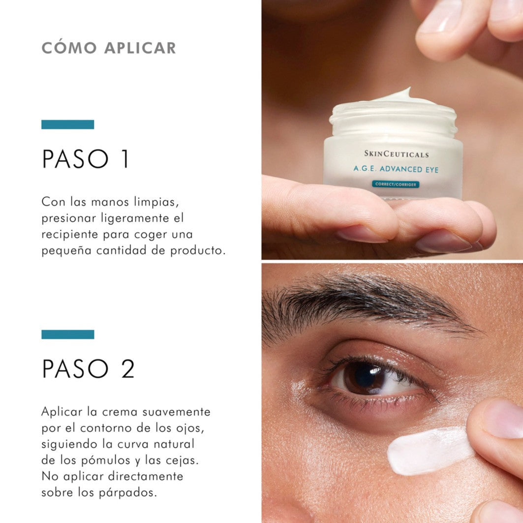 SkinCeuticals A.G.E. Advanced Eye Crema Antiarrugas Contorno de Ojos 15 ml-6