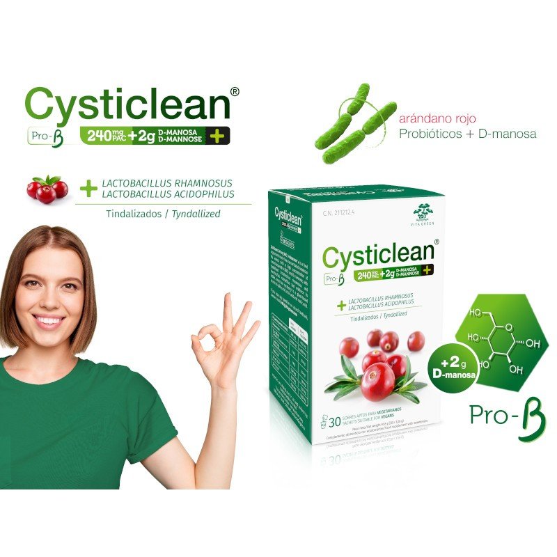 CYSTICLEAN Prob-D Manosa 30 Sobres-3