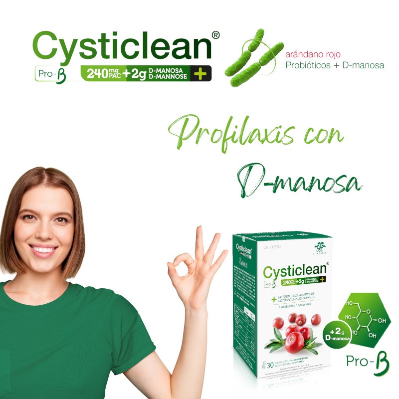 CYSTICLEAN Prob-D Manosa 30 Sobres-2