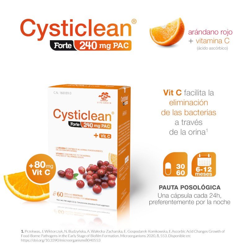 CYSTICLEAN Forte 240mg PAC 60 Cápsulas-3