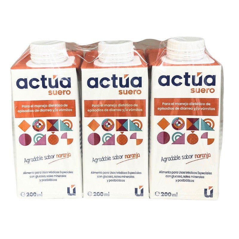 Actua Suero Oral Sabor Naranja 3x200 ml-1
