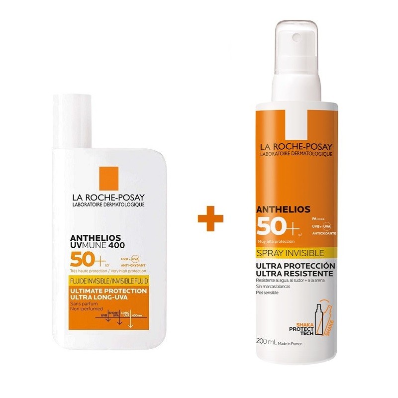ANTHELIOS UV-MUNE 400 Fluido Invisible (SPF50+) + Spray Invisible SPF50+ (200ml)-1