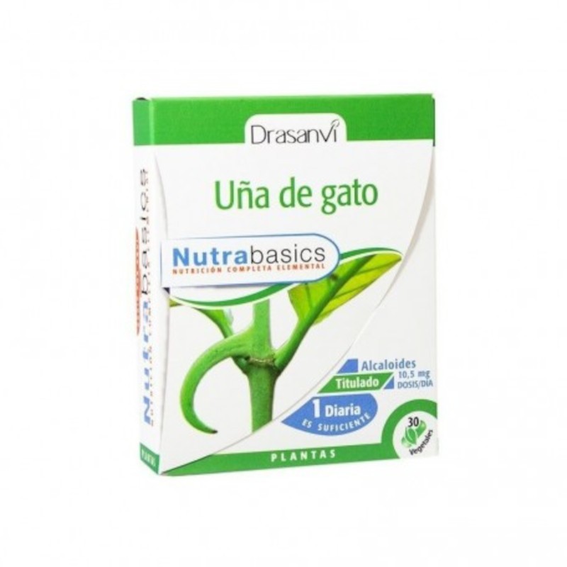 Drasanvi Nutrabasics Uña de Gato 30 Cápsulas-1