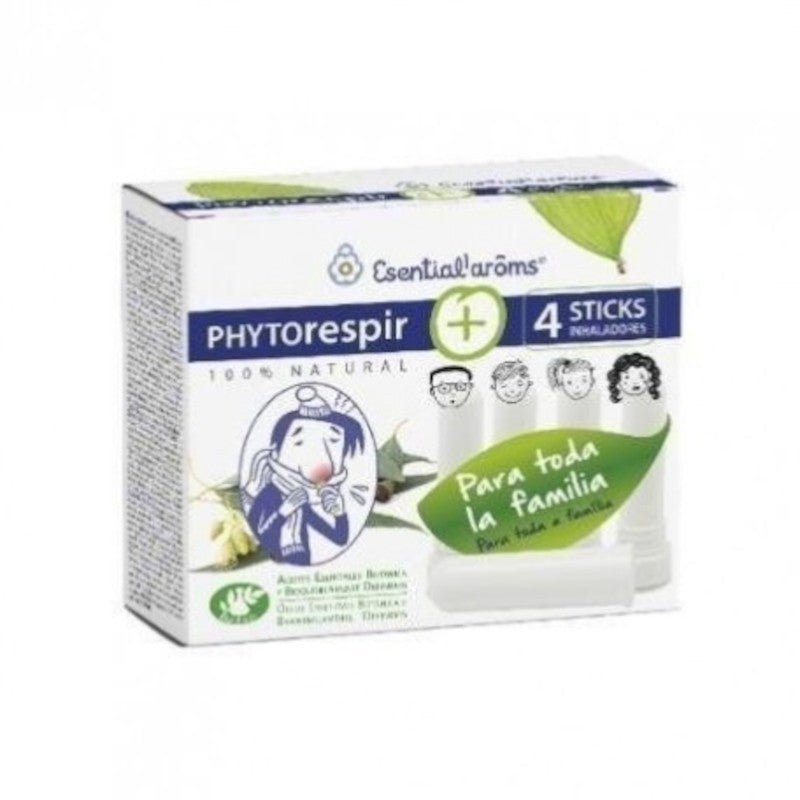 Esential Aroms Phytorespir 30 ml + 4 Sticks Inhaladores-1