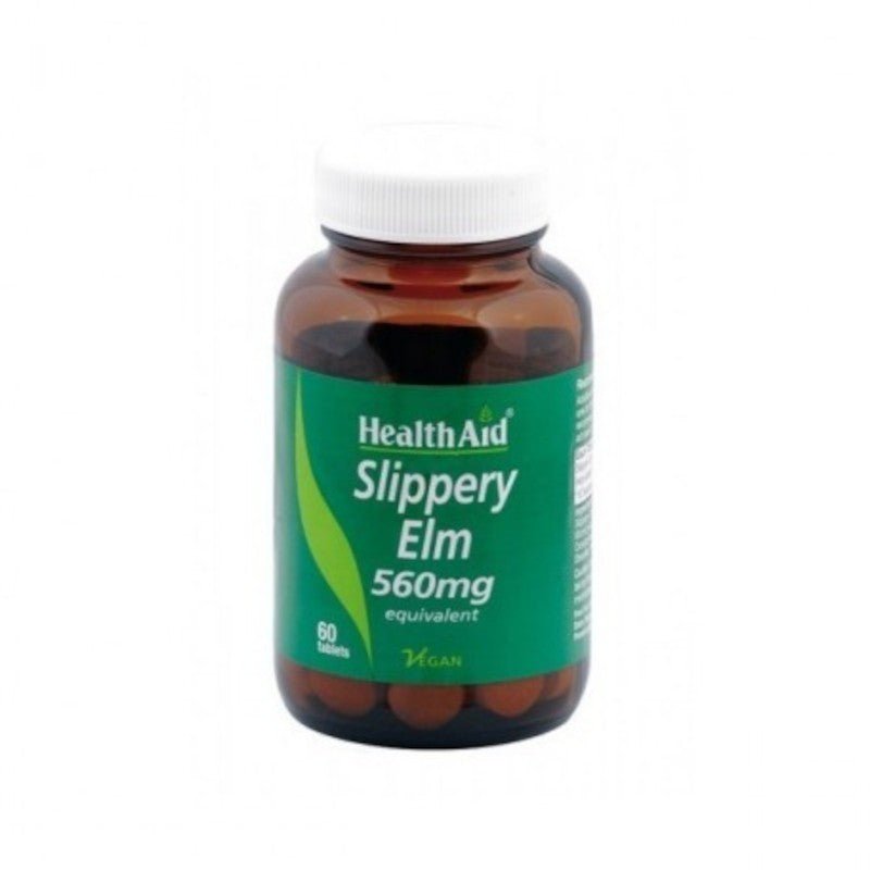 Health Aid Olmo Rojo Americano (Slippery Elm) 560 mg 60 Comprimidos-1