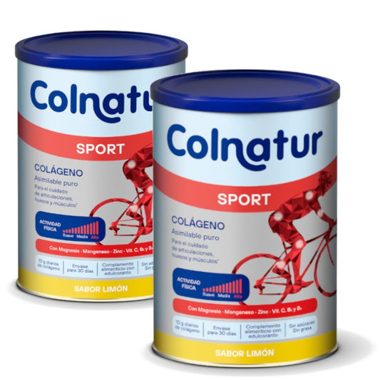 COLNATUR Sport Limón Colágeno Soluble DUPLO 2x360g-1
