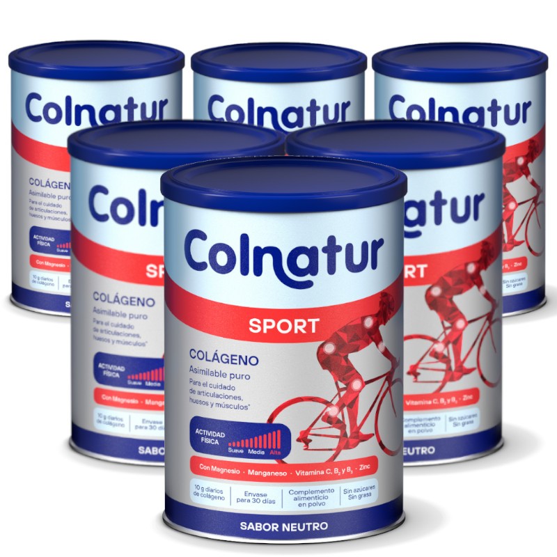 COLNATUR Sport Collagène Soluble Neutre PACK 6x330g