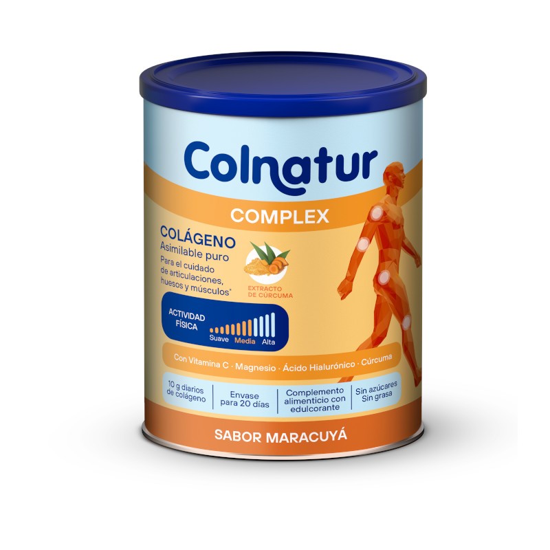 COLNATUR Complex Cúrcuma sabor Maracuyá Colágeno Soluble 250g-1