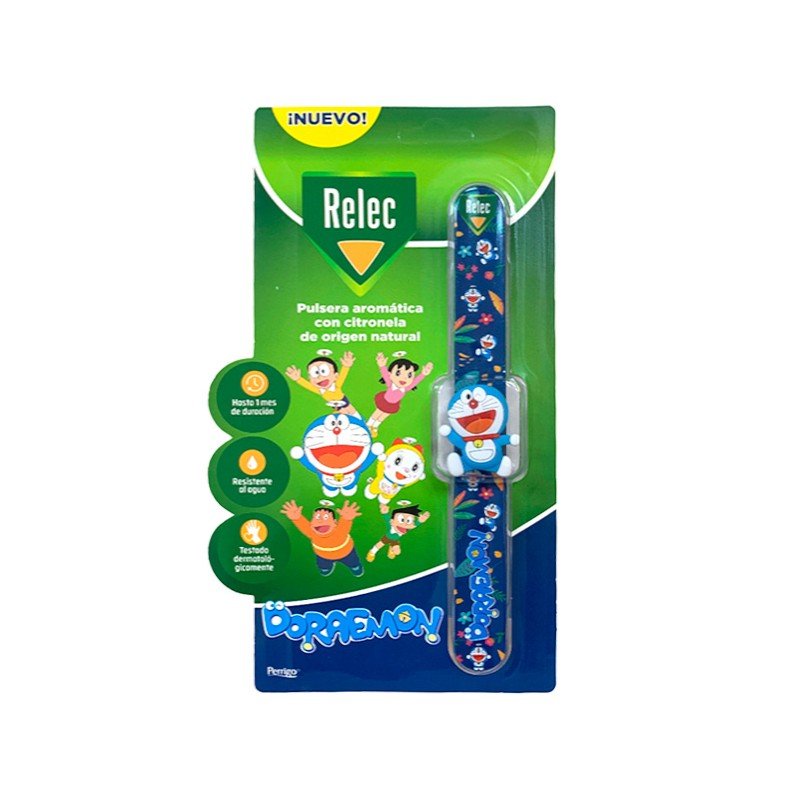 RELEC Pulsera Antimosquitos Niños Doraemon 1 unidad-1