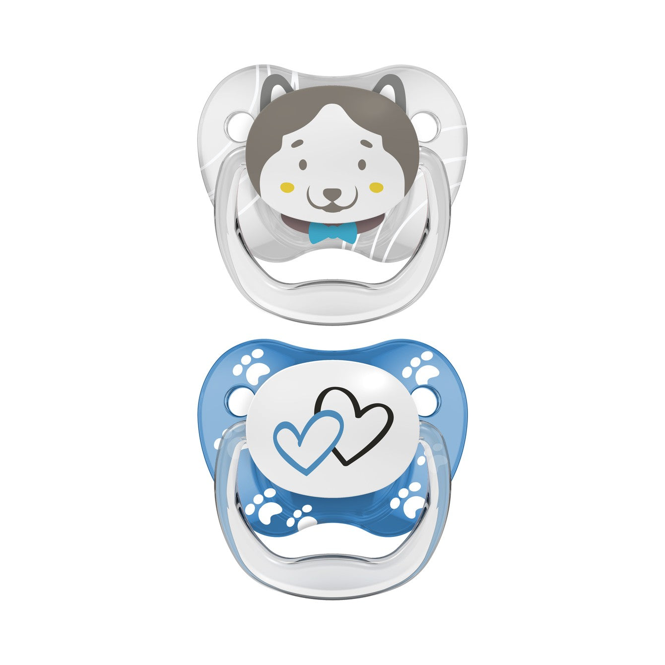 Dr Brown's 2XChupete Prevent 6-18 Meses, Silicona Azul-1
