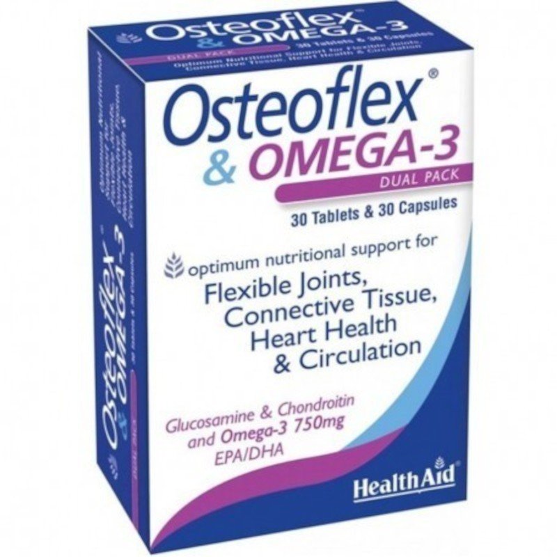Health Aid Osteoflex + Omega 3 30 Comprimidos + 30 Cápsulas-1