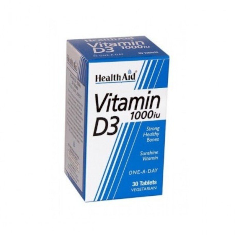 Health Aid Vitamina D3 1000 Ui 30 Cápsulas-1