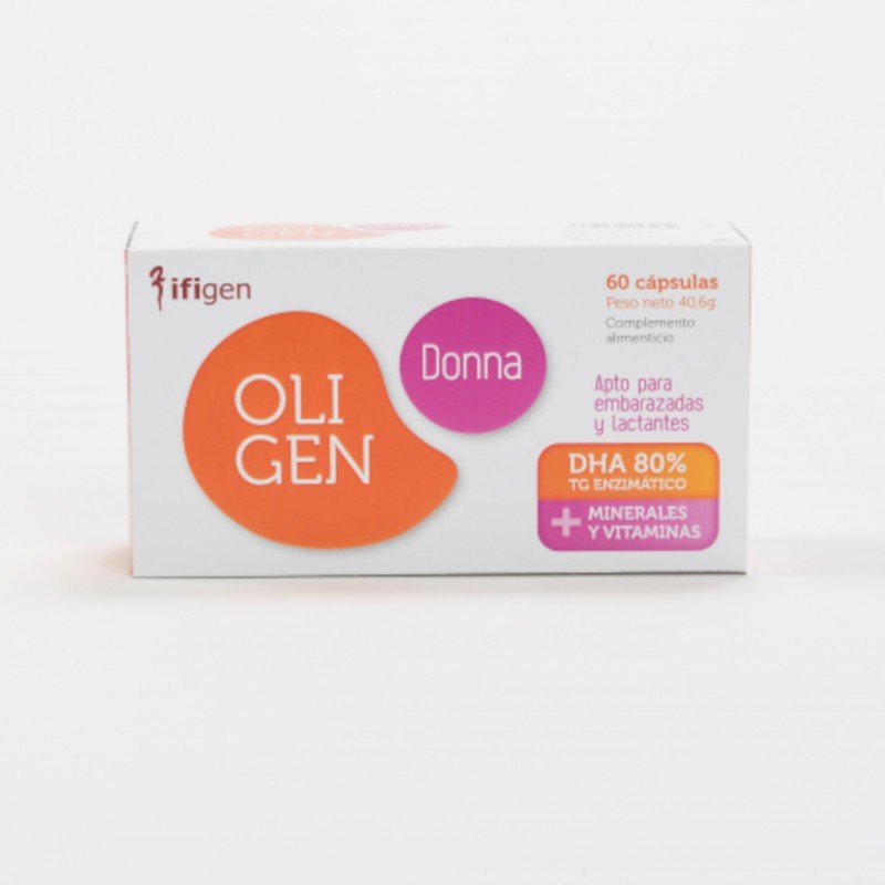 Ifigen Oligen Donna DHA 80% TG Enzimático 60 Cápsulas-1