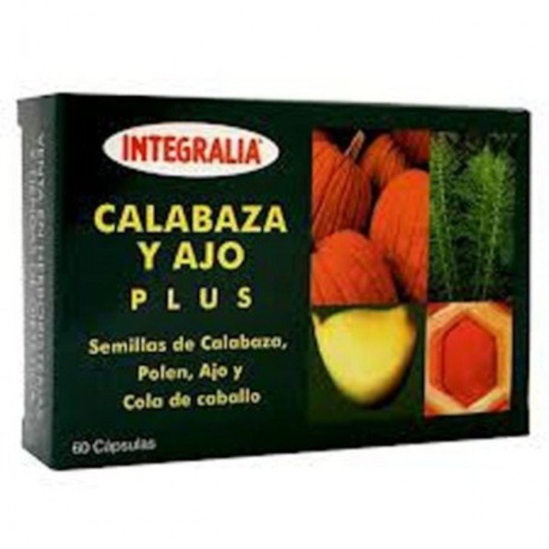 Integralia Calabaza y Ajo Plus 60 Cápsulas-1