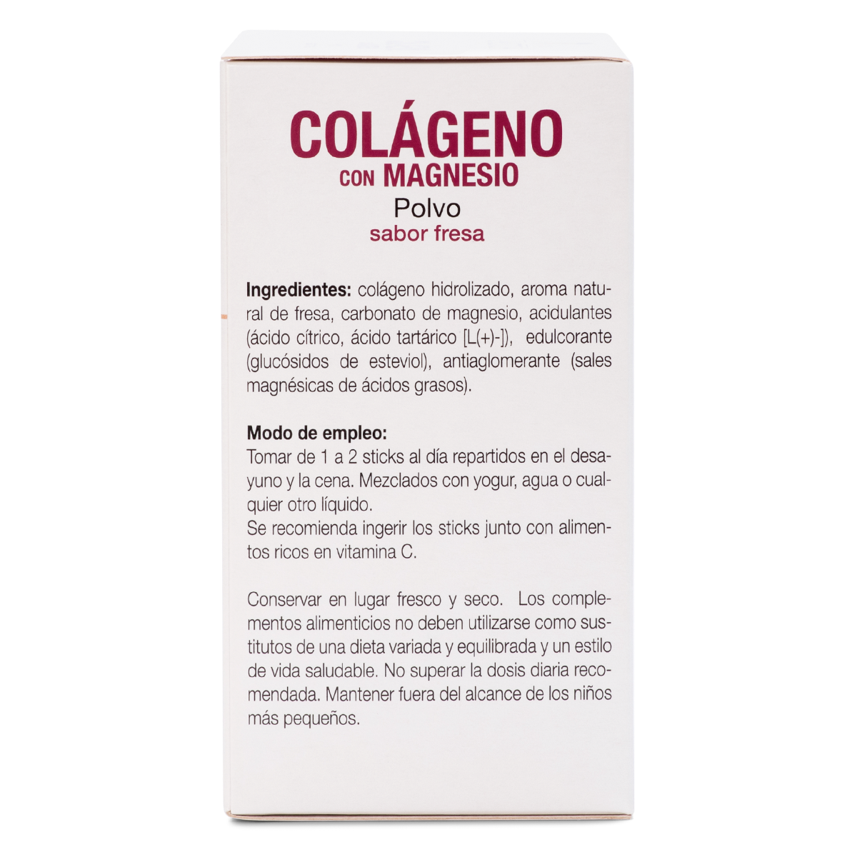 ANA MARÍA LAJUSTICIA Colágeno com Magnésio 20 Sticks Sabor Morango