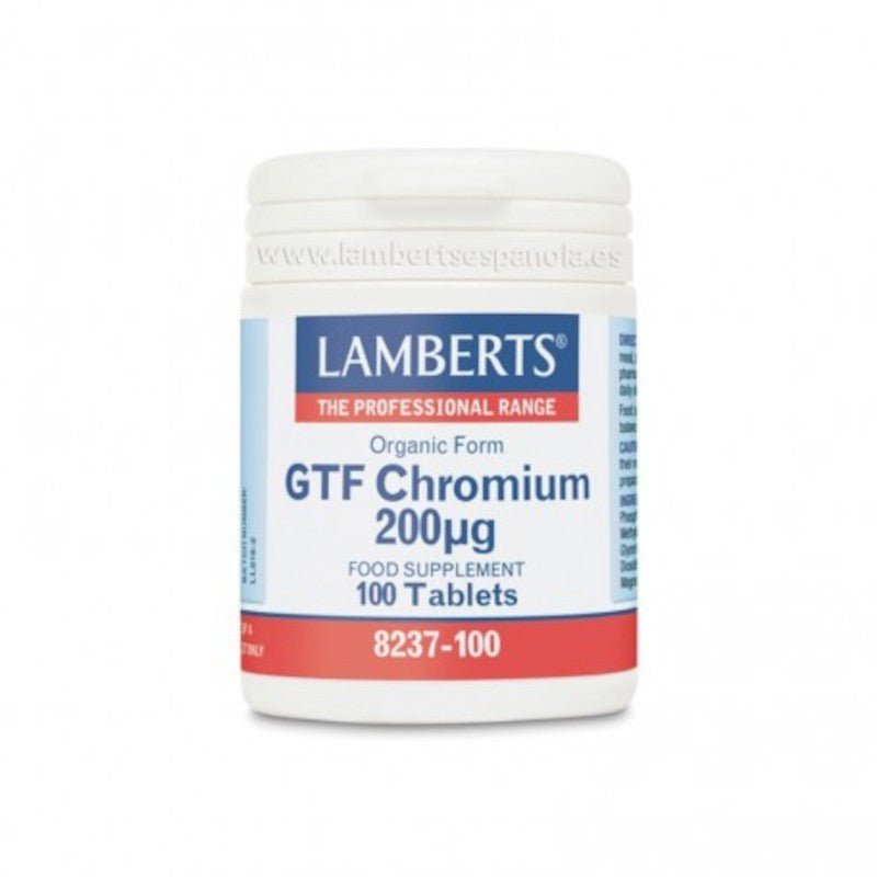 Lamberts Cromo GTF 200 mcg 100 Cápsulas-1