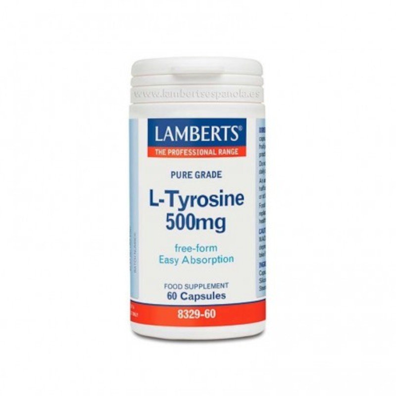 Lamberts L-Tyrosine 500 mg 60 Cápsulas-1