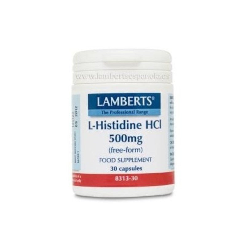 Lamberts L-Histidina HCl 500 mg 30 Cápsulas-1