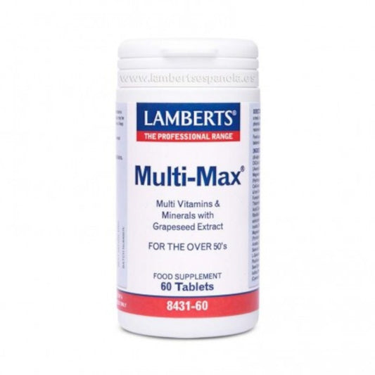 Lamberts Multi-Max (Vitaminas + Minerales + Aminoácidos) 60 Comprimidos-1
