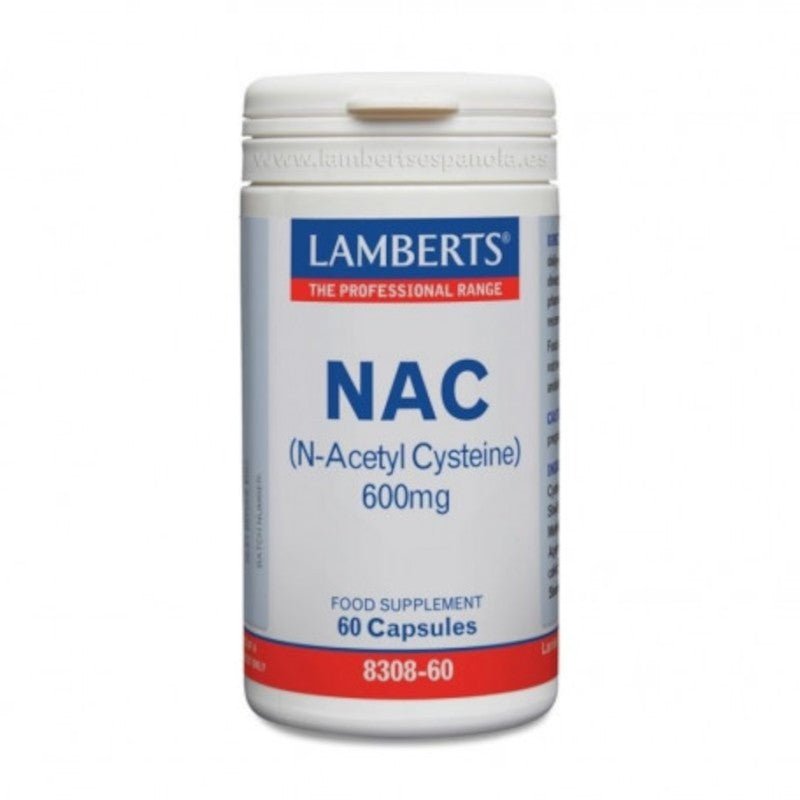 Lamberts N-Acetil Cisteína (NAC) 600 mg 60 Cápsulas-1