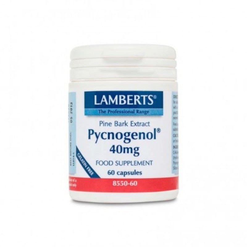 Lamberts Pycnogenol 40 mg (Extracto de Corteza de Pino) 60 Cápsulas-1