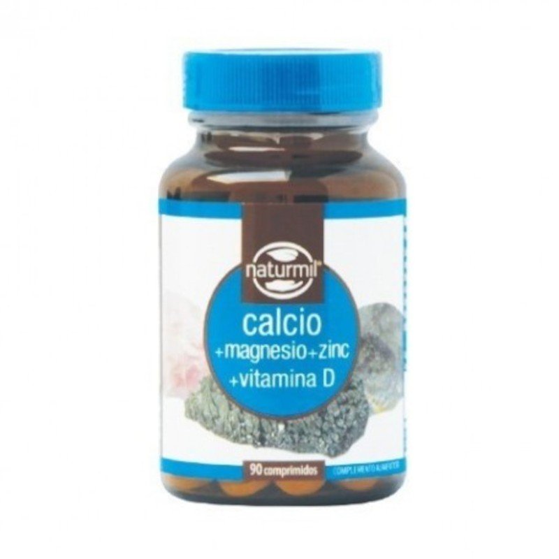 Naturmil Calcio + Magnesio + Zinc + Vitamina D 90 Comprimidos-1