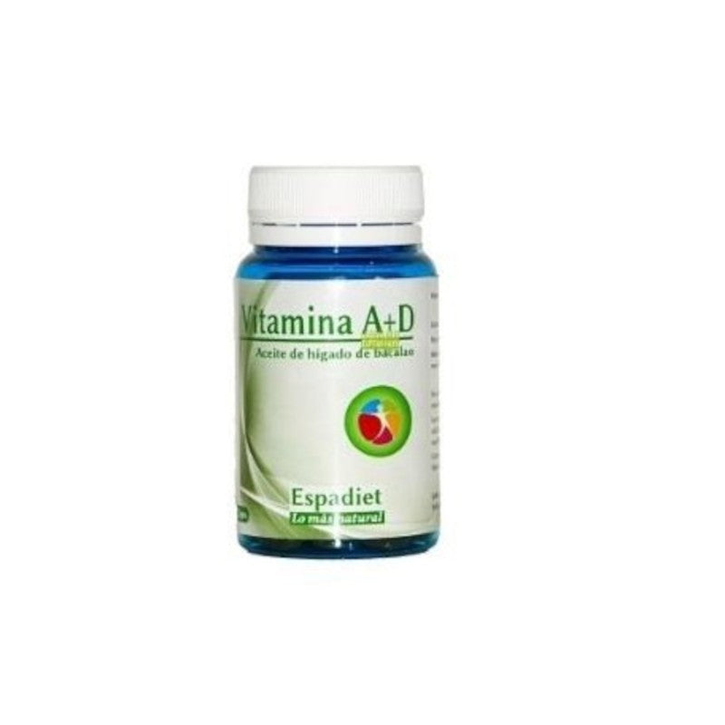 New Complements Vitamina A+D Aceite de Hígado de Bacalao 100 Perlas-1