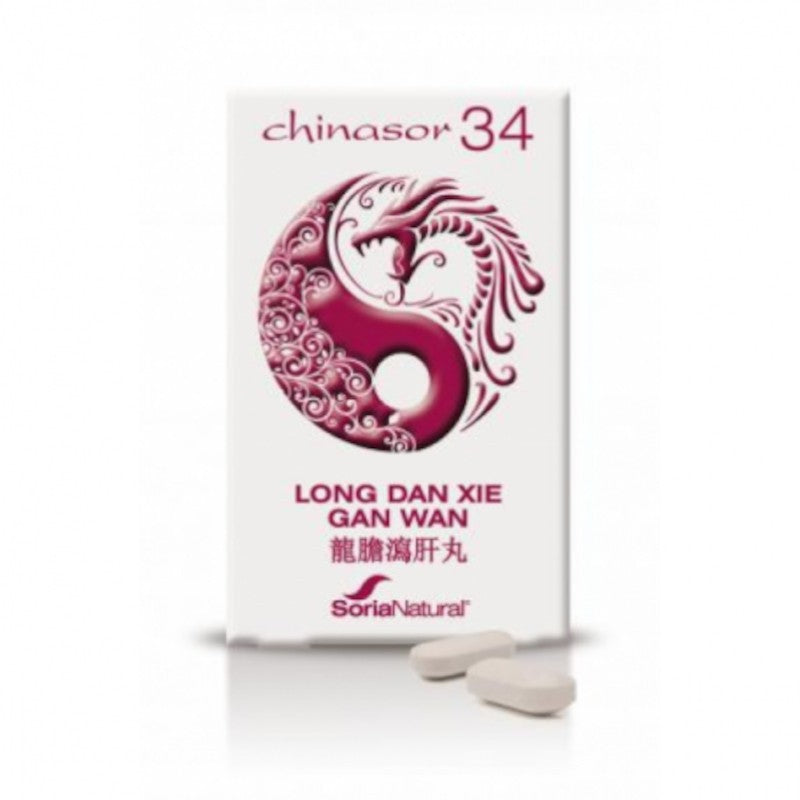 Soria Natural Chinasor 34 Long Dan Xie Gan Wan 30 Comprimidos-1