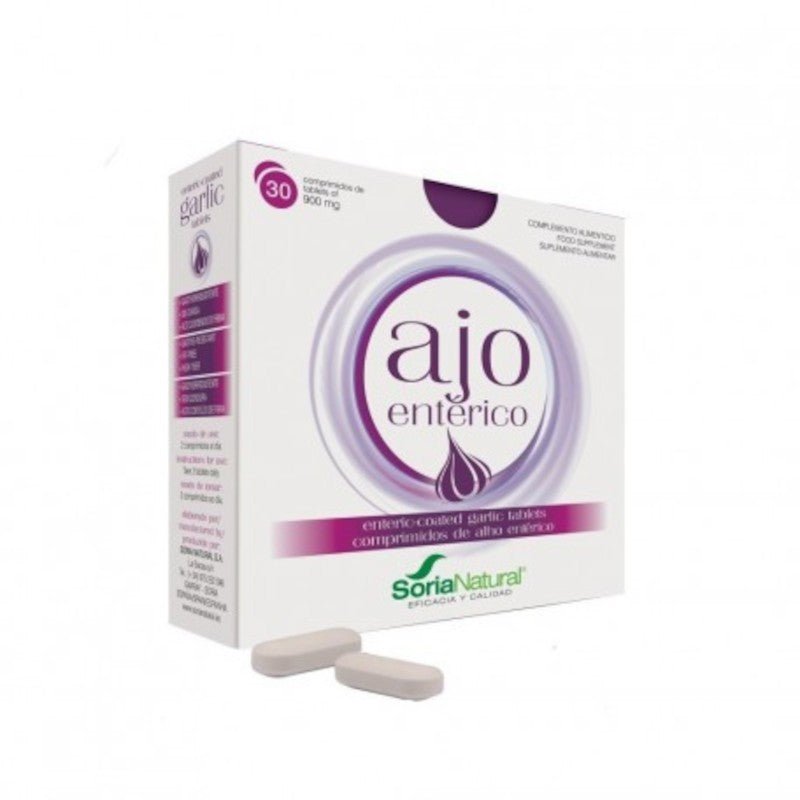 Soria Natural Ajo Enterico 900 mg 30 Comprimidos-1
