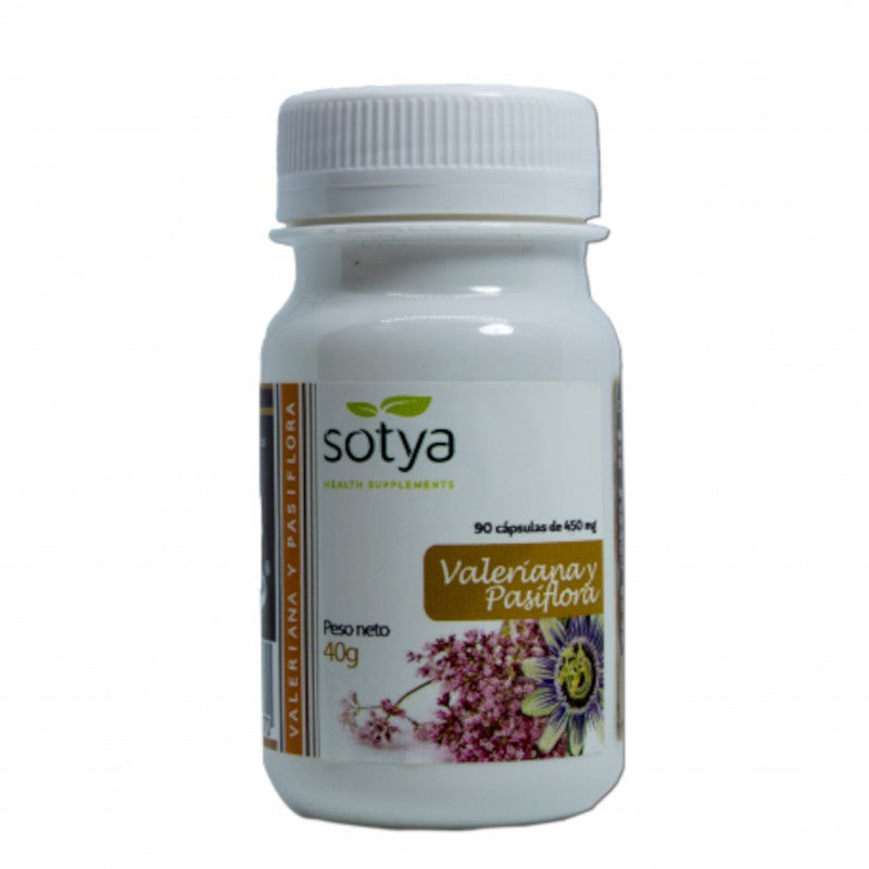 Sotya Beslan Valeriana y Pasiflora 450 mg 90 Cápsulas-1