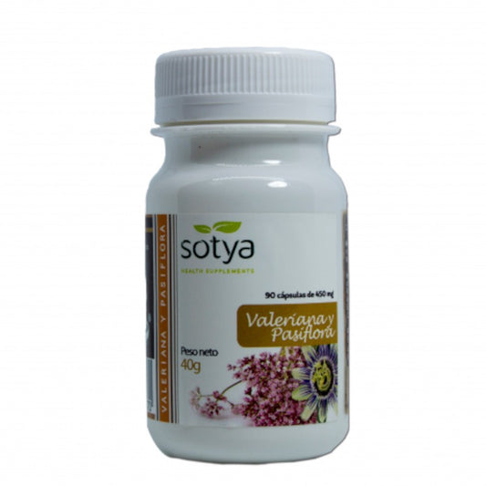 Sotya Beslan Valeriana y Pasiflora 450 mg 90 Cápsulas-1