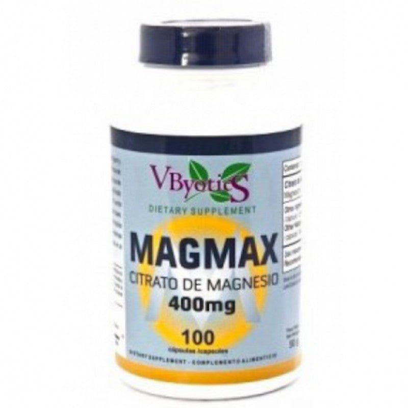 Vbyotics Magmax Magnesio Citrato 500 mg 100 Cápsulas-1