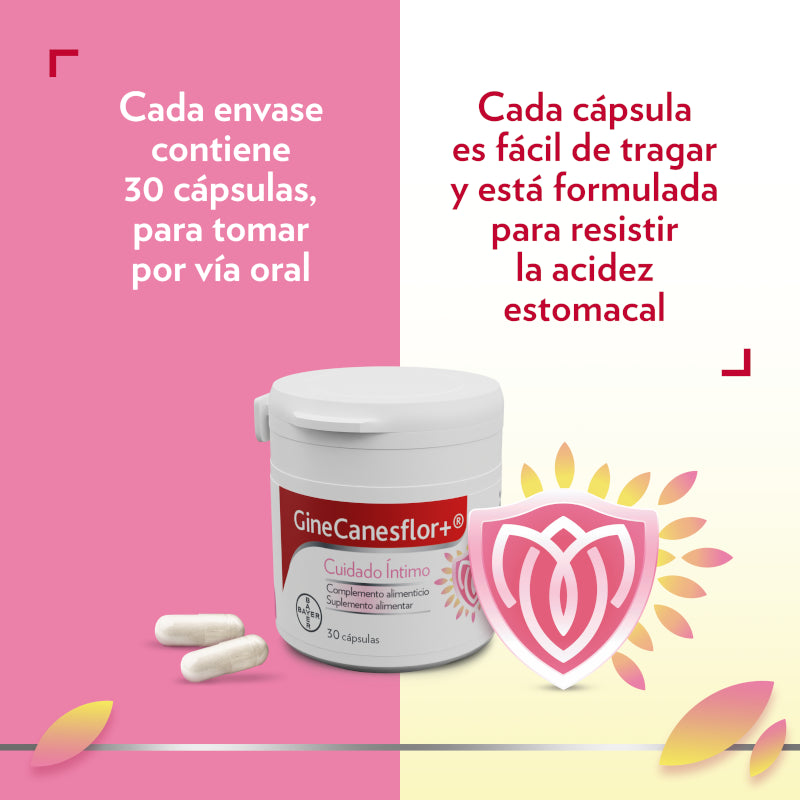 Ginecanesflor+ Cuidado Íntimo 30 Cápsulas-5