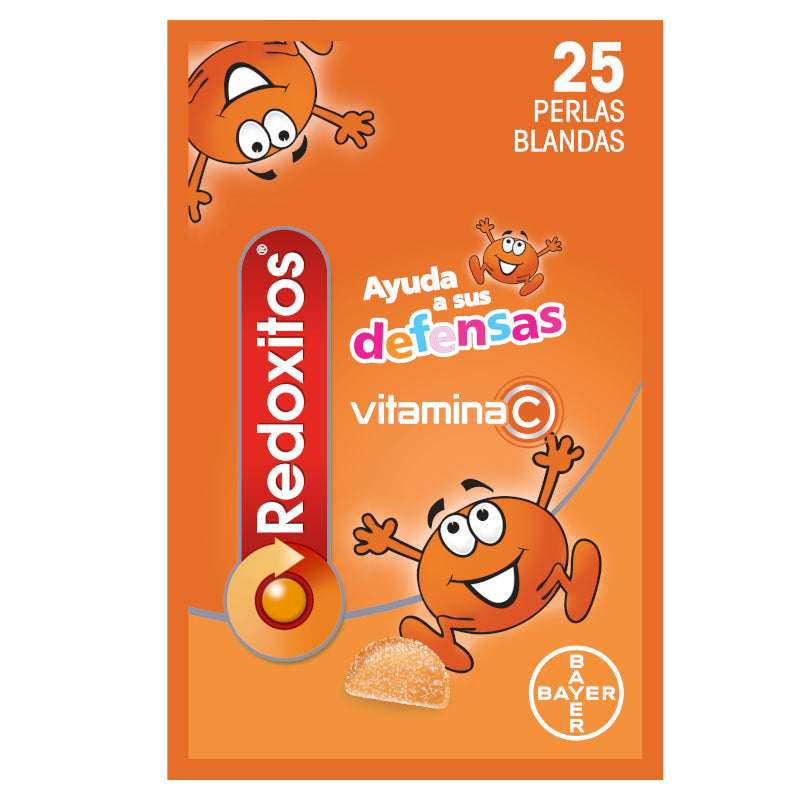 REDOXITOS Vitaminas y Defensas 25 Perlas Blandas sabor Naranja-1