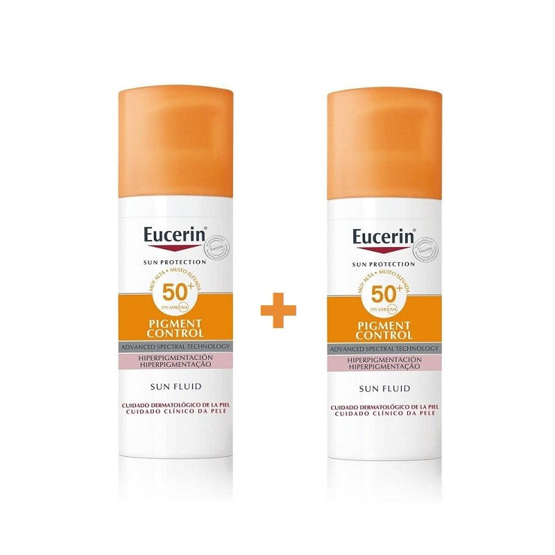 EUCERIN Sun Fluid Pigment Control FPS 50+ DUPLO 2x50ml-1
