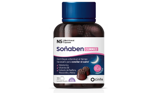 Nutritional System NS Soñaben Gummies Sabor Mora 30 uds-2