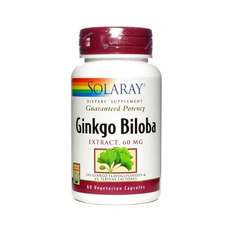 Solaray Ginkgo Biloba 60 mg 60 Cápsulas-1