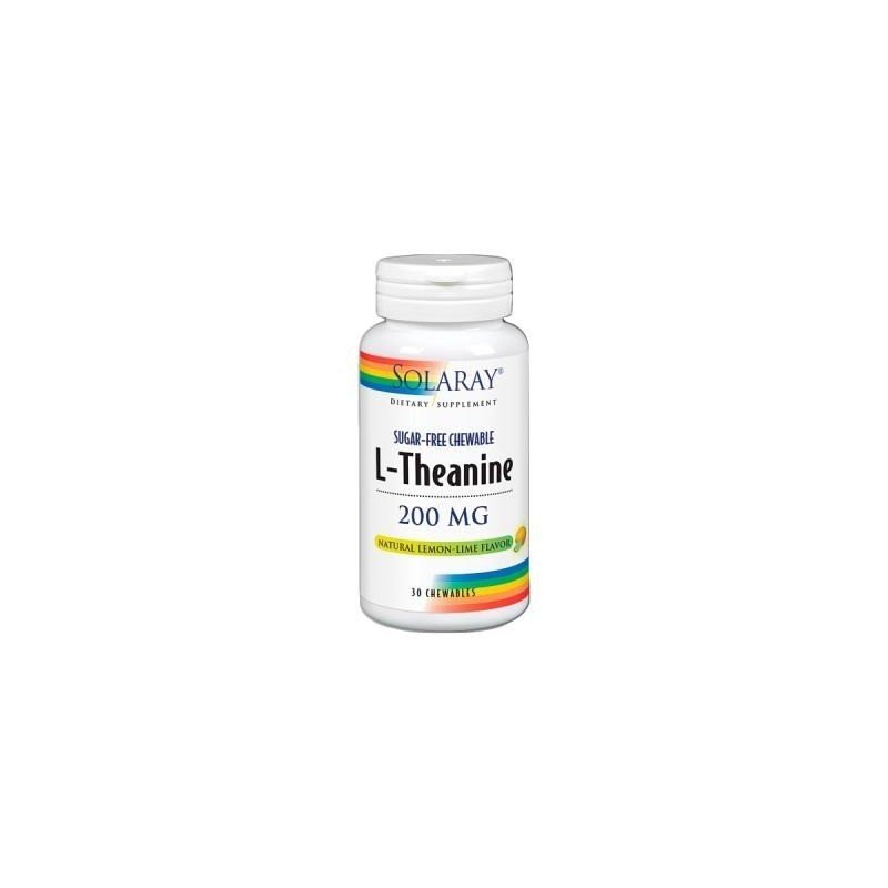 Solaray Theanine 200 mg 30 Comprimidos Sublinguales-1