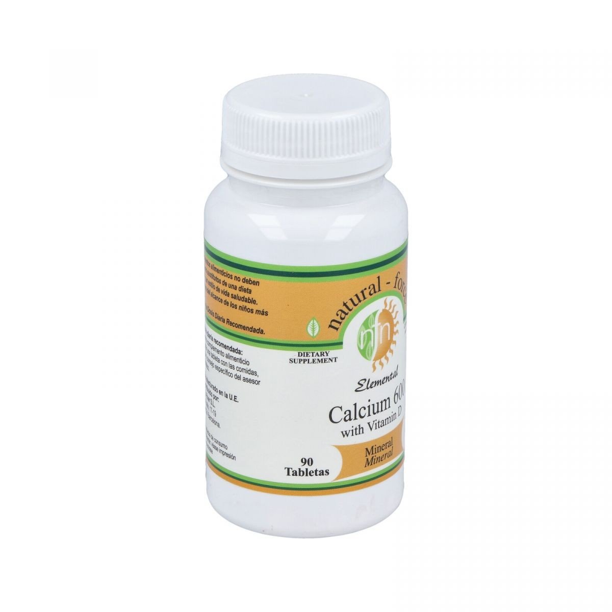 Nutri-Force Calcio 600 mg + Vitamina D 90 Comprimidos-1