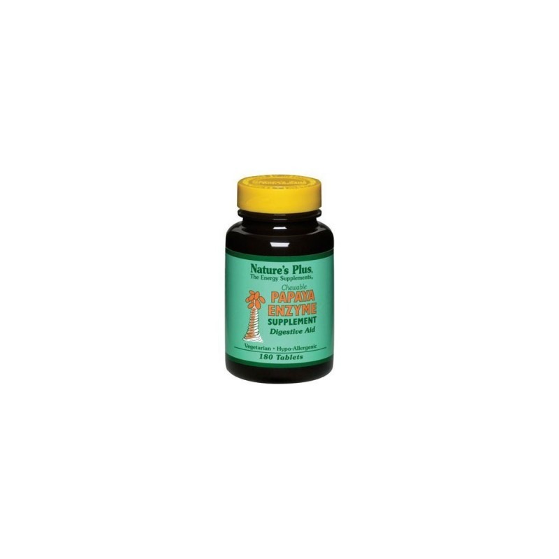 Natures Plus Papaya Enzyme 180 Comprimidos Masticables-1