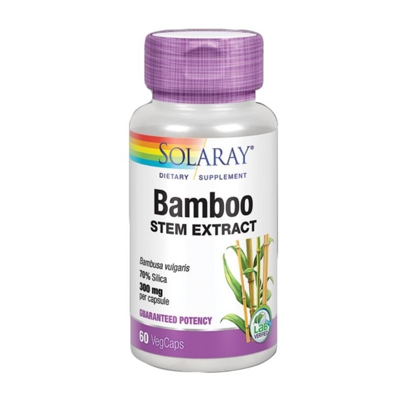 Solaray Bambú 300 mg 60 Cápsulas-1