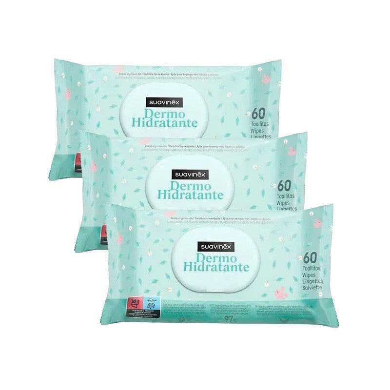 SUAVINEX Toallitas Dermo Hidratantes 180 uds【PACK AHORRO】-3