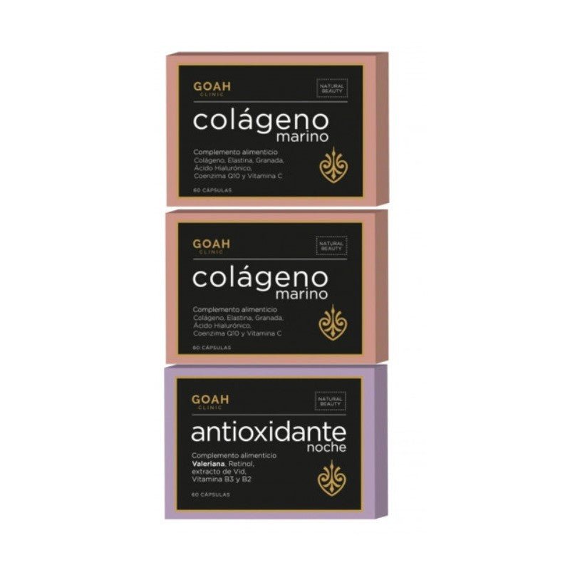 GOAH CLINIC Pack Piel Radiante 2x60 Colágeno + Antioxidante 60 cap de REGALO-2