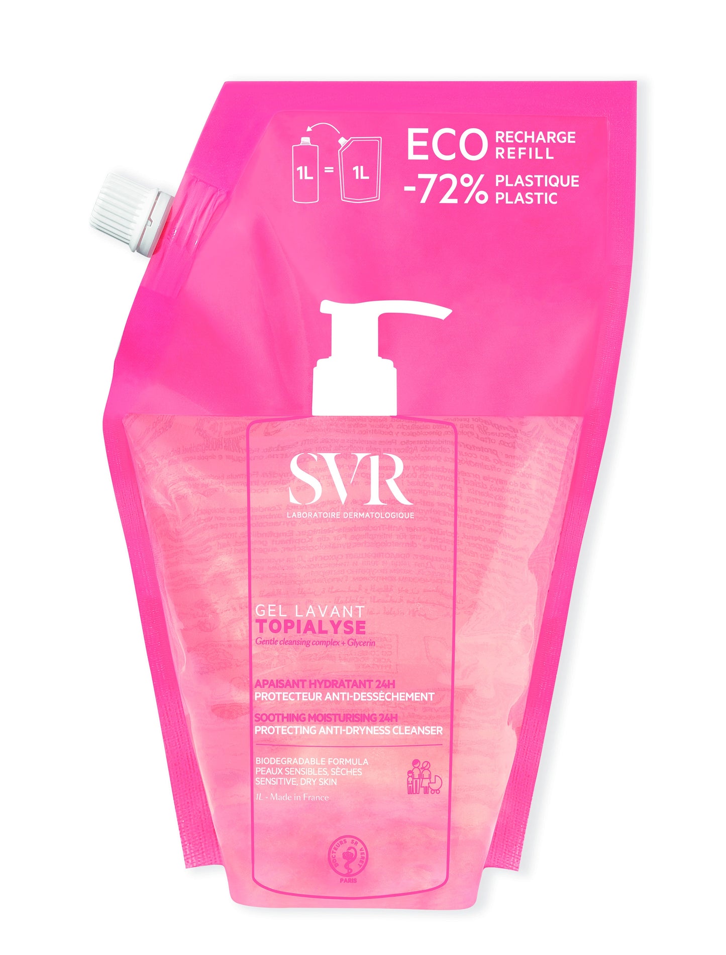 SVR Topialyse EcoPack Gel Lavant 1L-1