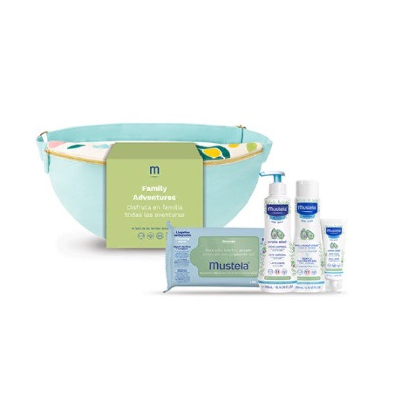 MUSTELA Riñonera Family Adventures color Azul 4 productos-1